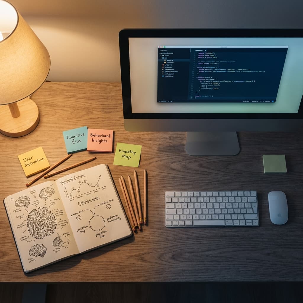 Studio of two illustration